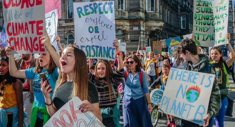 There is no planet B - Climate strike - Glasgow 2019