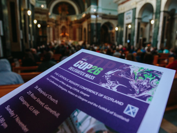 COP26 mass at St Aloysius Glasgow