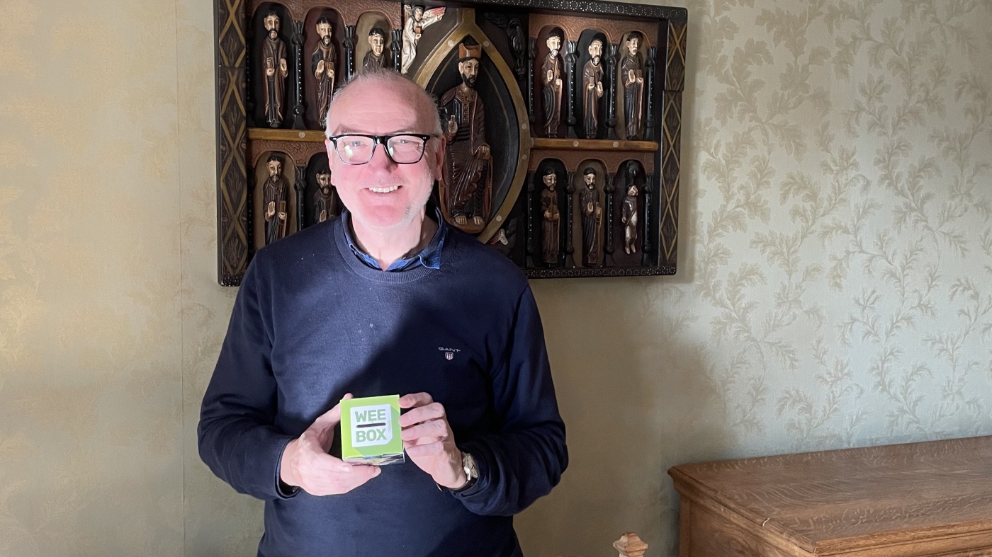 Fr Morton with WEE BOX